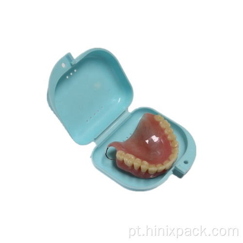 Caixa de armazenamento de dentadura da caixa odontológica da caixa de retenção ortodôntica